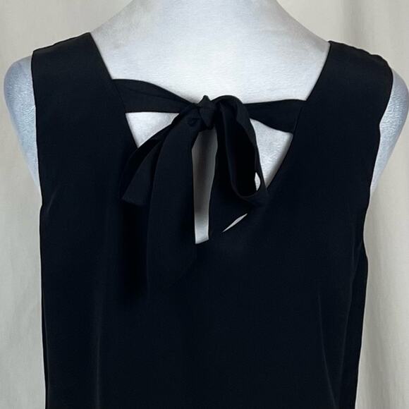 Cynthia Rowley 100% Silk Black Party Event Date Night Shift Dress NWOT Size 6 - Picture 6 of 12
